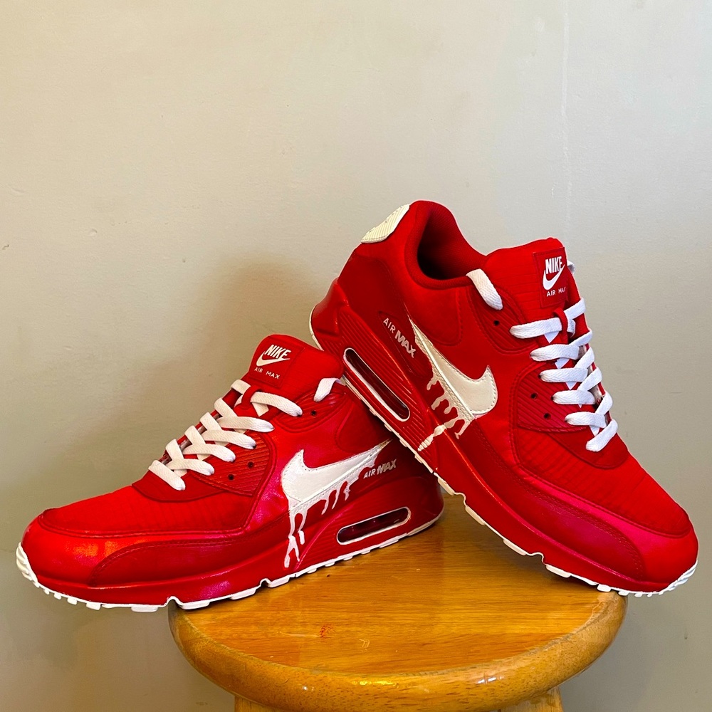 Air Max 90’s University Red *rare and custom